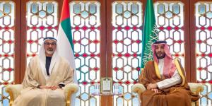 ولي العهد يستعرض مجالات التعاون المشترك مع ولي عهد أبوظبي - الكويت الاخباري