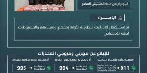 حرس الحدود بجازان يقبض على (6) مخالفين لتهريبهم (138.3) كيلوجرامًا من الحشيش المخدر - الكويت الاخباري