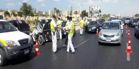 حملات مرورية لضبط المخالفين بالبحيرة  - الكويت الاخباري