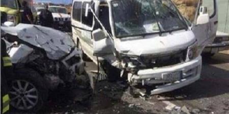 إصابة 7 أشخاص في حادث انقلاب ميكروباص أعلى الطريق الأوسطي - الكويت الاخباري