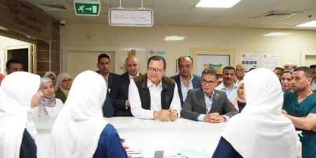 رئيس الرقابة الصحية يتفقد مستشفى العريش العام ووحدة الرعاية الأساسية بقرية السكاسكة - الكويت الاخباري