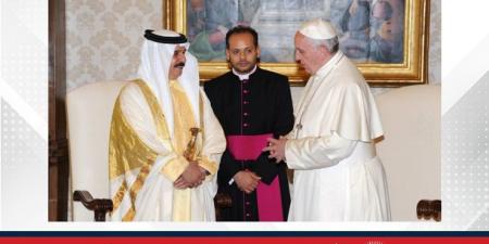 مملكة البحرين بوفد رسمي رفيع تشارك الفاتيكان مرحلة تاريخية جديدة نحو تأكيد القيم الإنسانية ومبادئ التسامح والتعايش - الكويت الاخباري