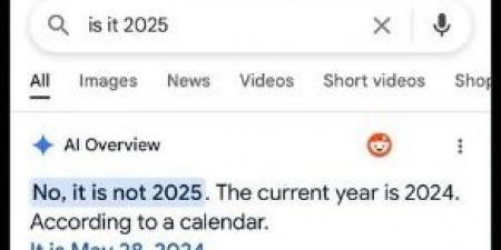 رغم تخطى العالم منتصف 2025.. "Google AI Overviews" تفشل في تحديد العام الحالي - الكويت الاخباري