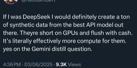 شكوك حول استخدام DeepSeek لمخرجات “Gemini” في تدريب نموذجها الجديد R1-0528 - الكويت الاخباري