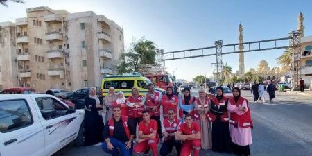 فرق الهلال الأحمر بالبحر الاحمر تؤمن المصلين خلال أداء صلاة عيد الأضحى المبارك - الكويت الاخباري