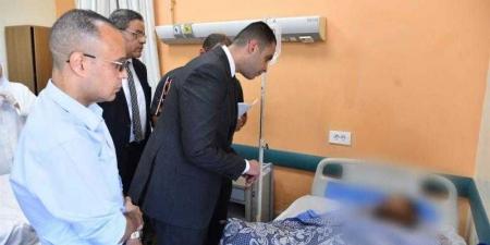 نائب وزير الصحة يتفقد الحالة الصحية لمصابي حادث الدائري الإقليمي بالمنوفية في مستشفى الباجور - الكويت الاخباري