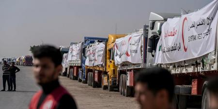 الهلال الأحمر المصري يدفع 2400 طن مساعدات غذائية وطبية في قافلة «زاد العزة» الـ 16 إلى غزة - الكويت الاخباري