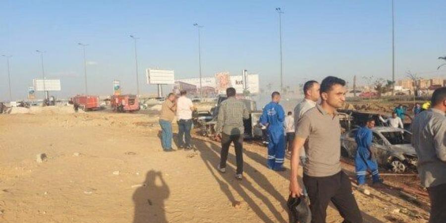 الصحة: الدفع بـ12 سيارة إسعاف لموقع حادث حريق خط غاز طريق الواحات - الكويت الاخباري