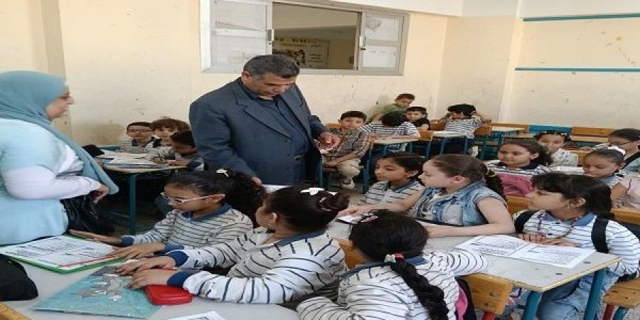 مدير تعليم الخانكة يتابع مجمع مصر الحديثة  - الكويت الاخباري