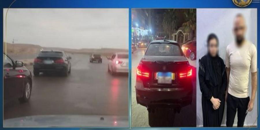 ملابسات فيديو لمشاجرة بين سائق ملاكى وسيدة داخل سيارة بالجيزة  - الكويت الاخباري