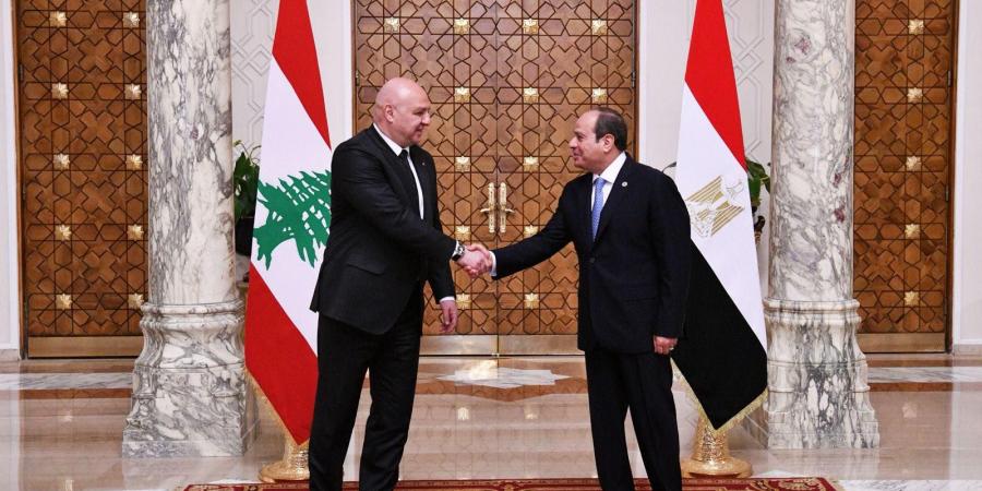 المتحدث الرئاسي ينشر صور استقبال الرئيس السيسي لنظيره اللبناني - الكويت الاخباري