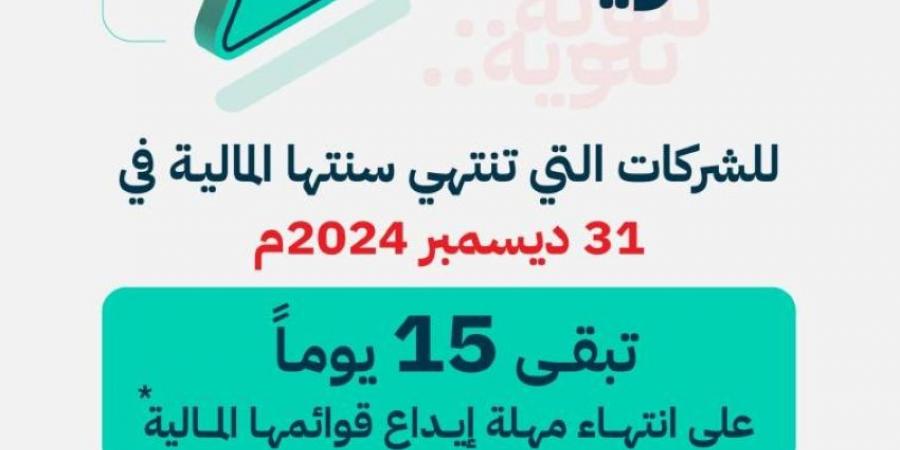 التجارة: 15 يومًا متبقية لإيداع القوائم المالية - الكويت الاخباري