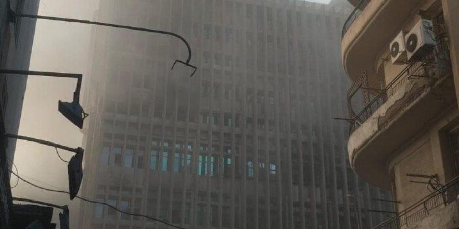 الدفع بـ 17 سيارة إسعاف لموقع حريق سنترال رمسيس - الكويت الاخباري