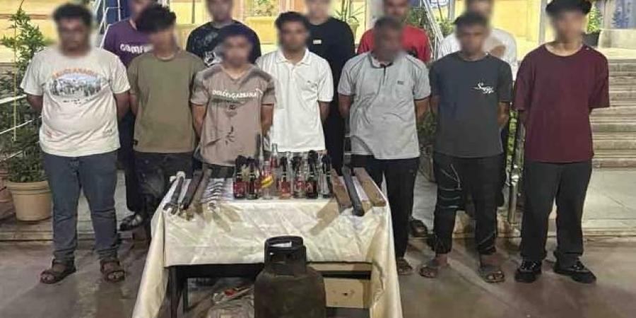ضبط 12 متهم فى حرب الشوارع فى مدينة الشروق.. بالصور - الكويت الاخباري
